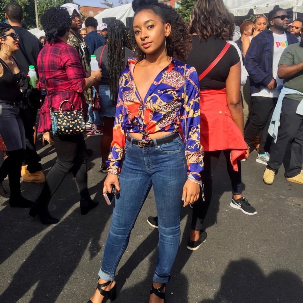 Silk patterned shirt